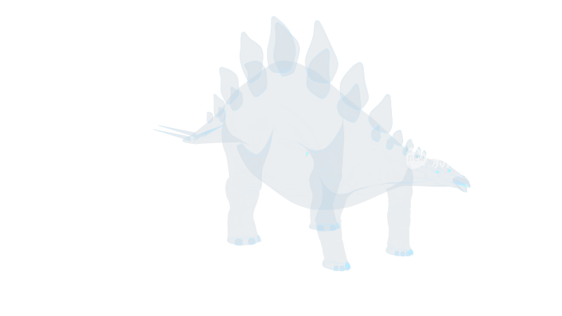 剑龙 Stegosaurus 远古生物