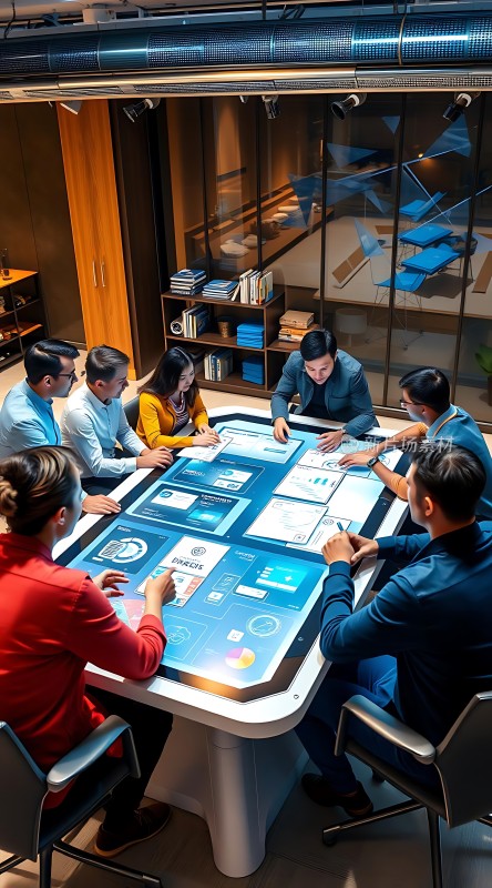 智能会议桌上的头脑风暴