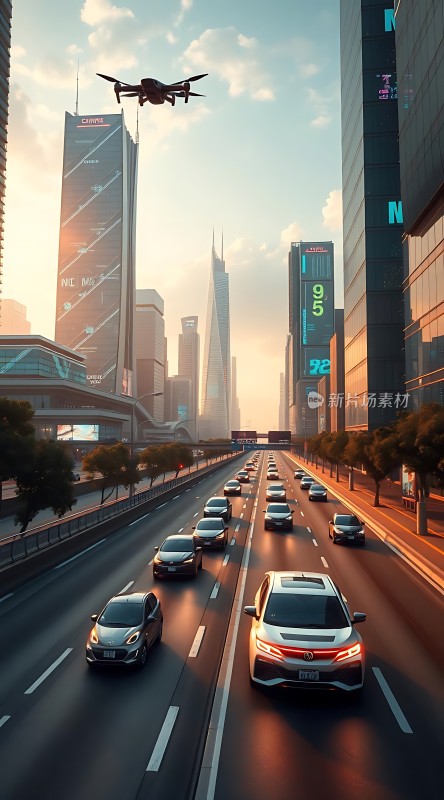 未来都市智能交通科技之城