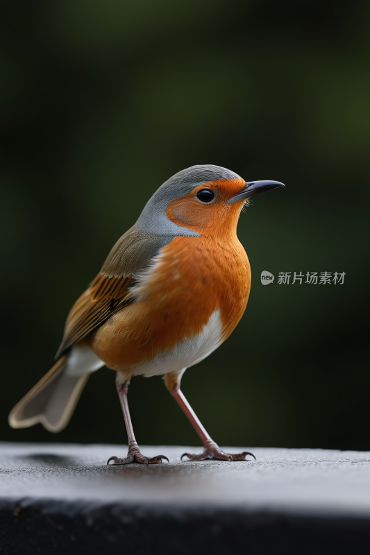 一只小鸟站在壁架上高清风景摄影图片