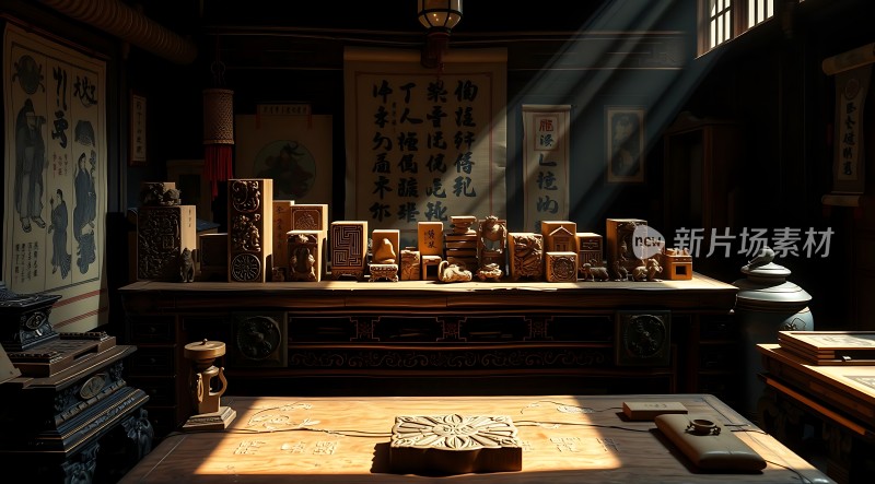 古韵书房墨香四溢