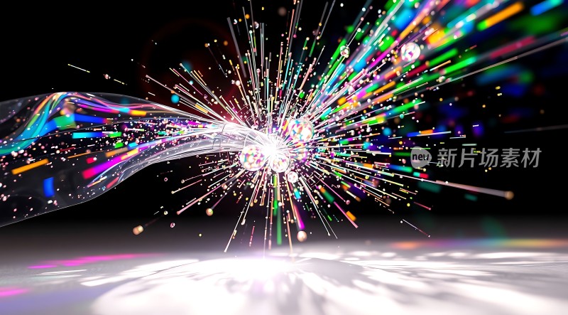 五彩斑斓粒子爆炸