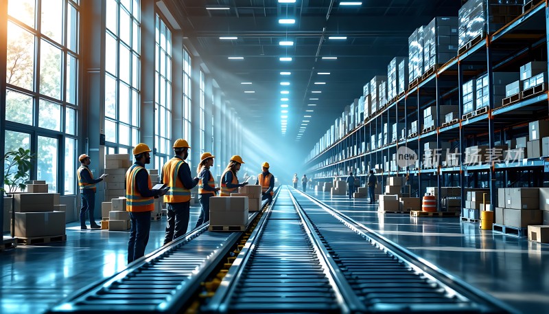 高效物流中心智能仓储作业现场