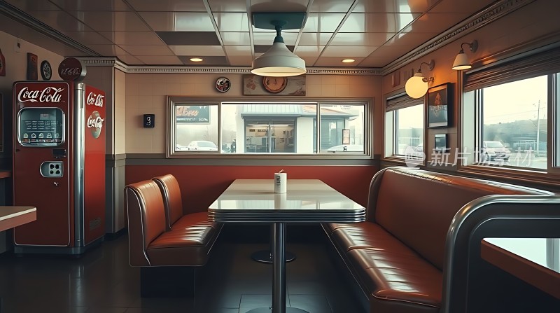 复古餐厅温馨一角