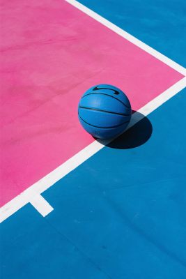 彩色篮球场地篮球特写 彩色篮球场地篮球特写