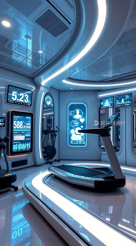 未来健身房科技感十足