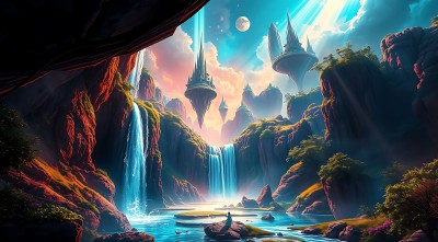 神秘瀑布秘境 神秘瀑布秘境