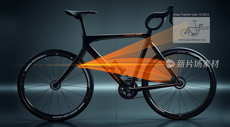 新片场素材  碳纤维自行车