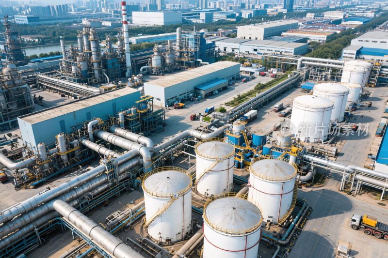 化工厂设施全景图