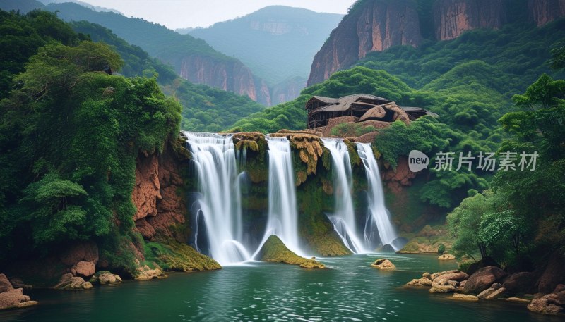 古龙峡瀑布奇观