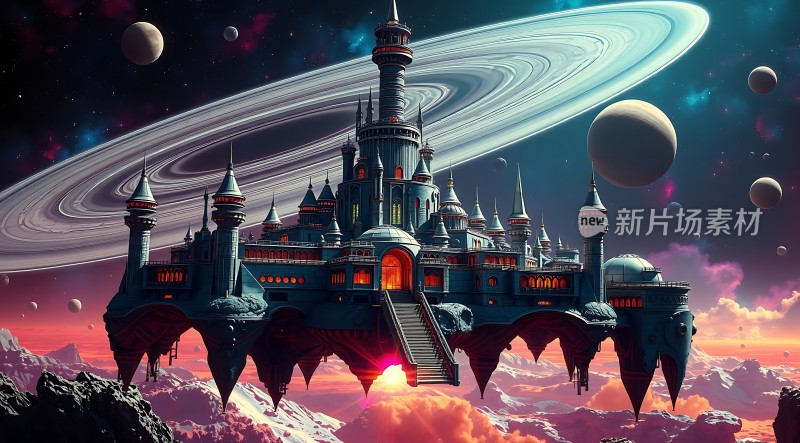 太空城堡与土星环