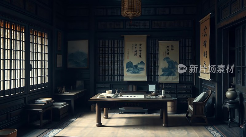 古风书房雅致静好