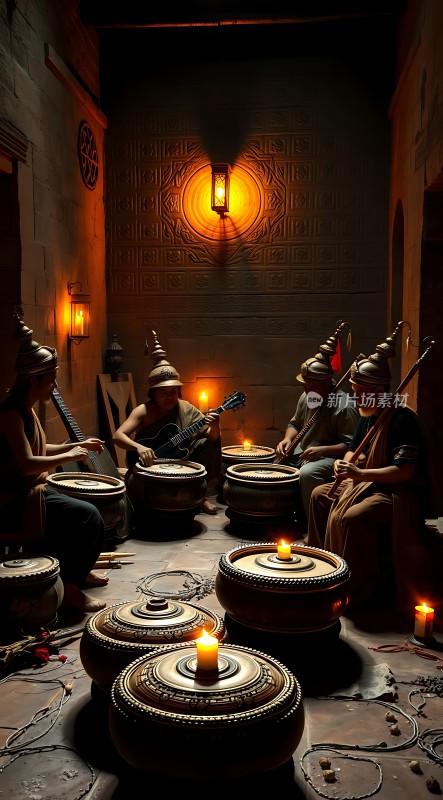 古风乐队演奏现场