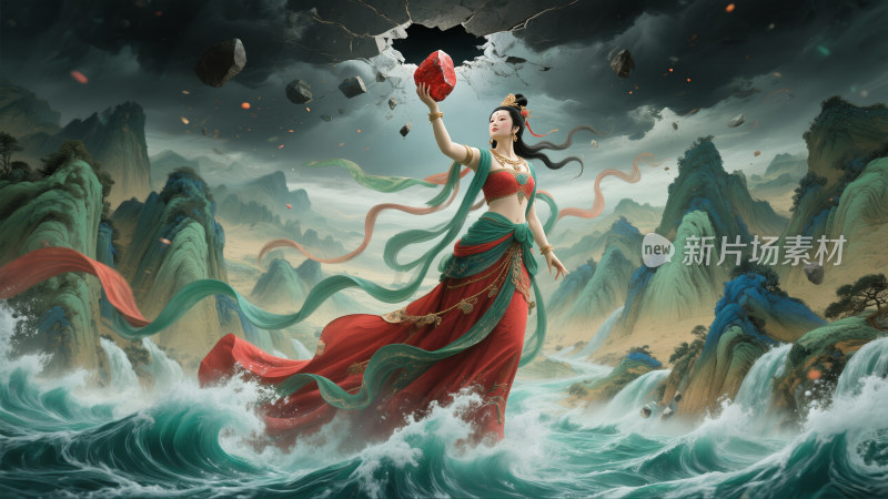 山海经神话故事女娲补天