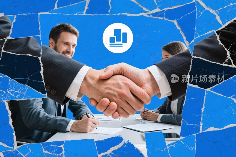 商务合作握手洽谈