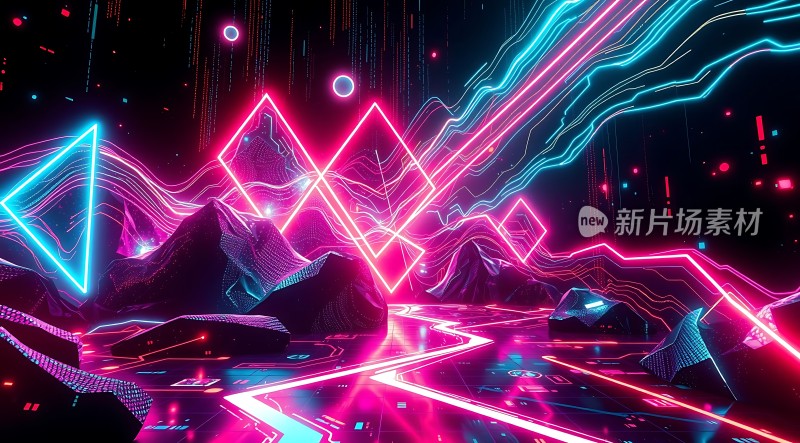 霓虹幻境未来科技世界