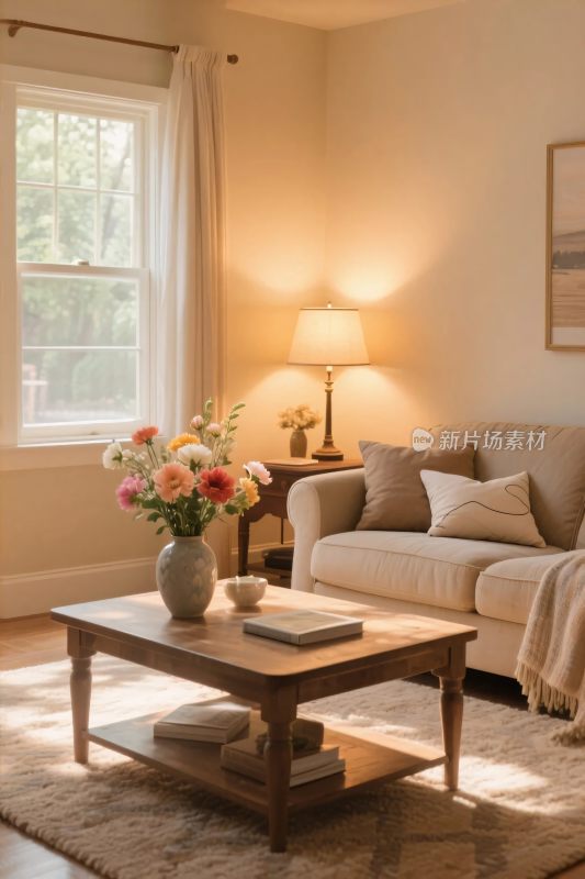 温馨舒适的室内客厅场景