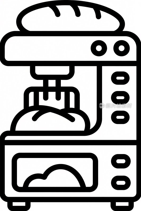 烘焙设备图标插画