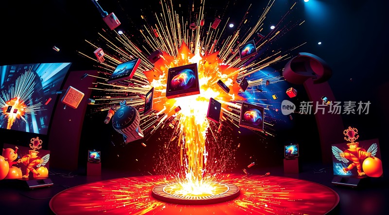 新片场素材爆炸现场