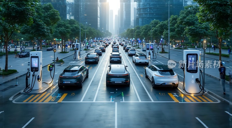 未来之城智能充电绿色出行