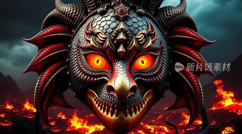 地狱之眼恶魔面具