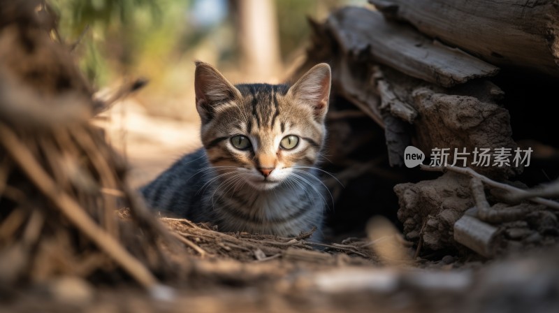 好奇的小猫