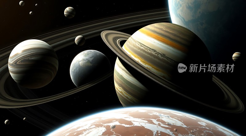 太阳系行星环带壮丽景象