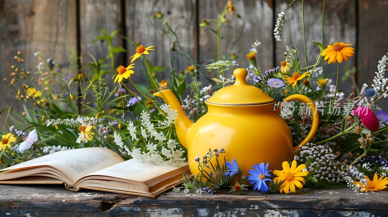 阳光午后书香伴茶香