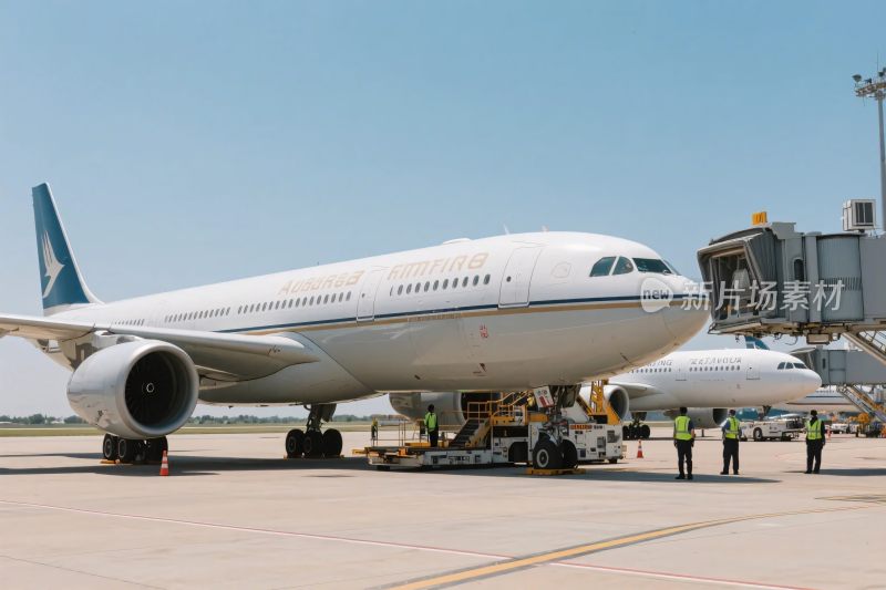 机场飞机停机坪