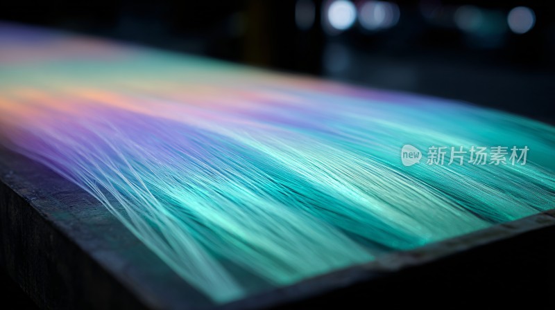 炫彩渐变丝状光影画面