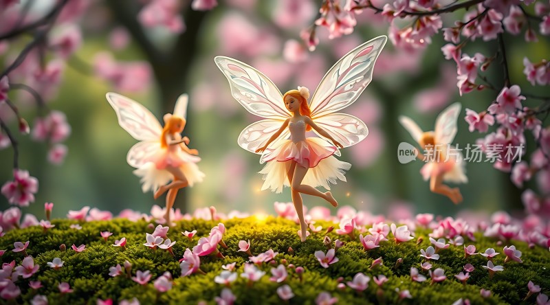 春日精灵在花海中起舞