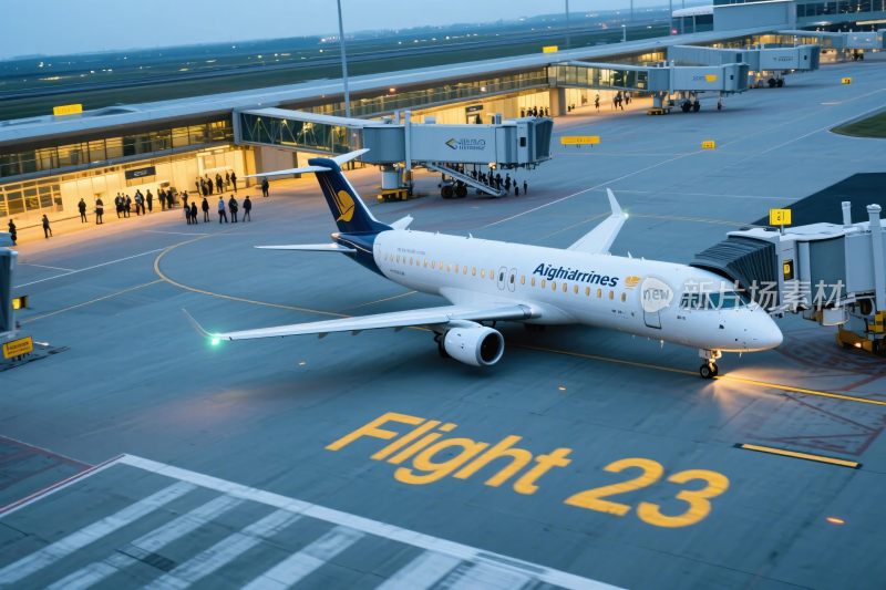 机场停机坪的飞机