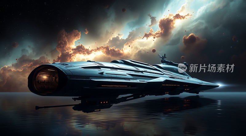 星际飞船启航探索未知宇宙