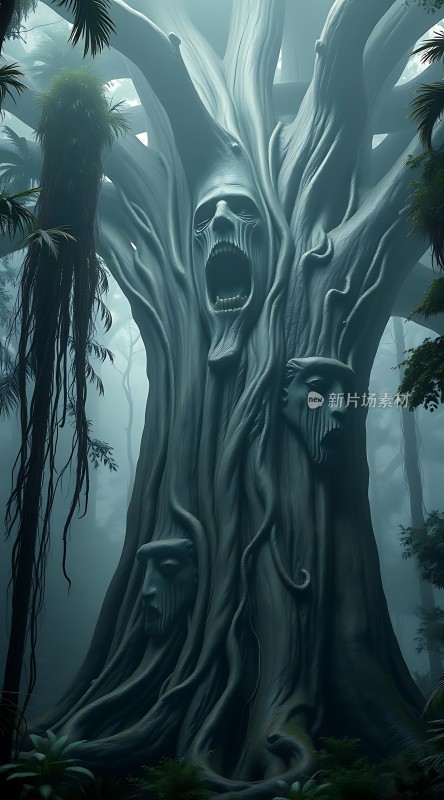 神秘森林中的古老树精