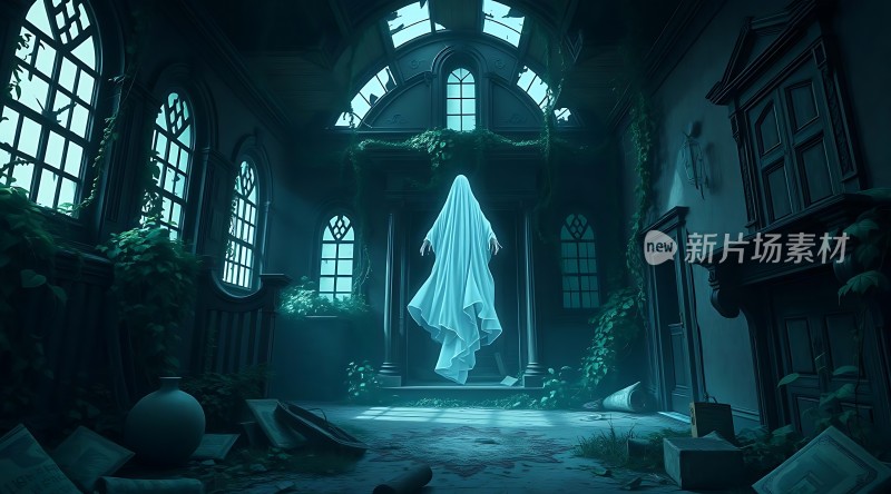 幽灵出没的废弃教堂