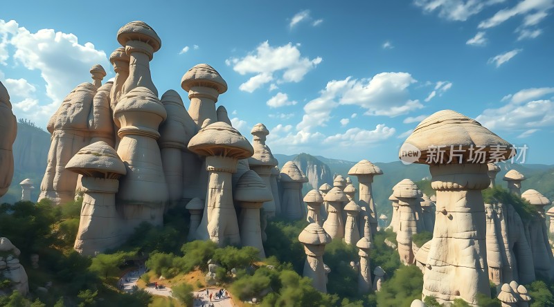 奇石林立自然美景