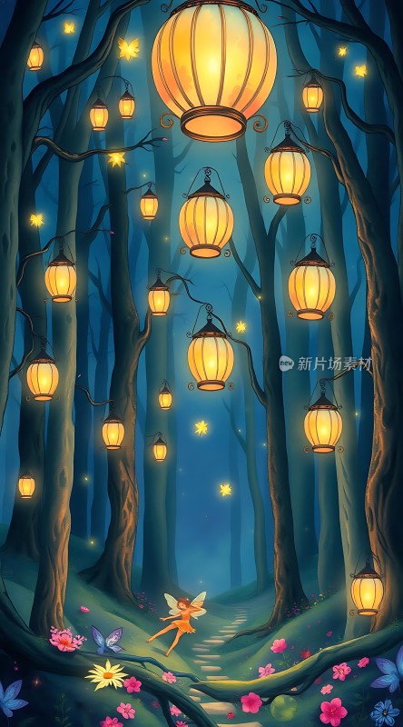 夜幕下的精灵之舞