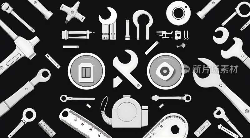 工具世界扳手、钳子、锤子等