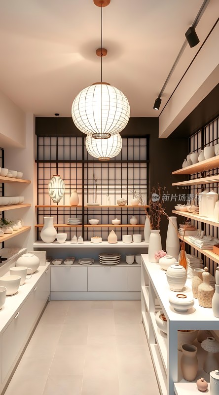 现代陶瓷艺术馆简约风格展示空间