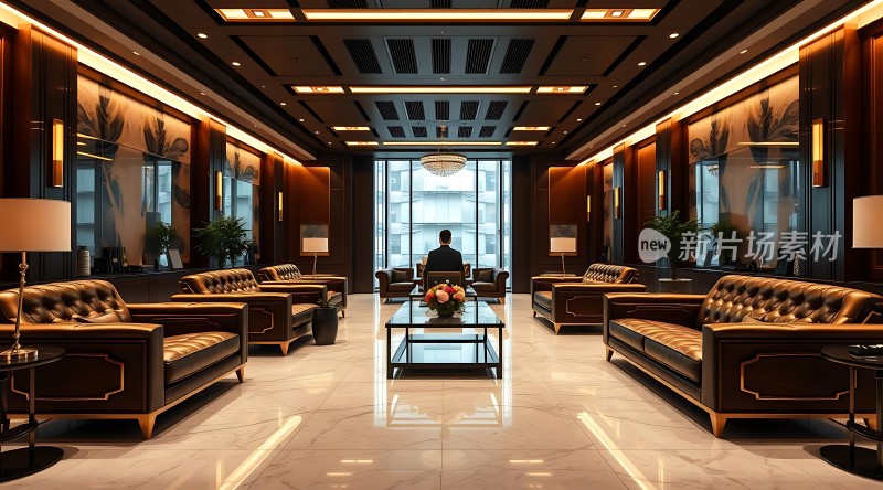 豪华大厅现代设计舒适沙发精美装饰