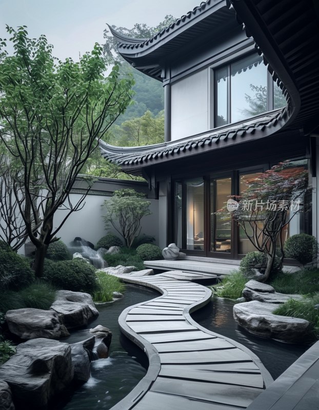 重庆别墅院落风光