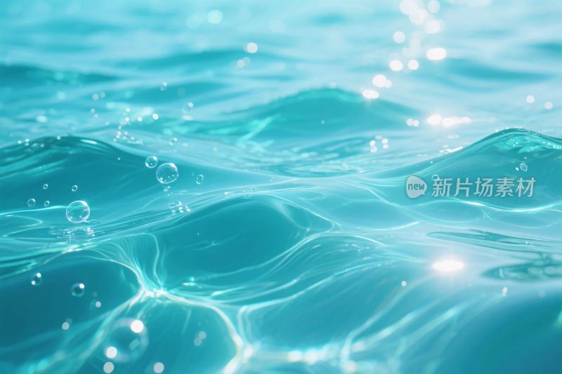清新水面光影画面