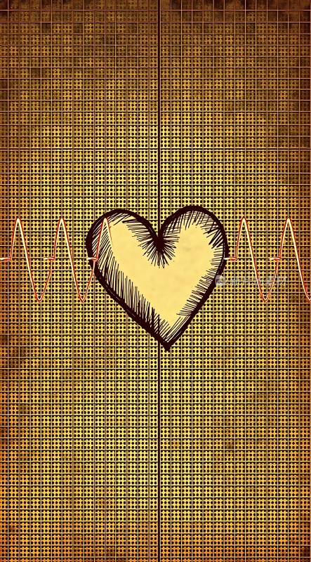 心电图的跳动之心