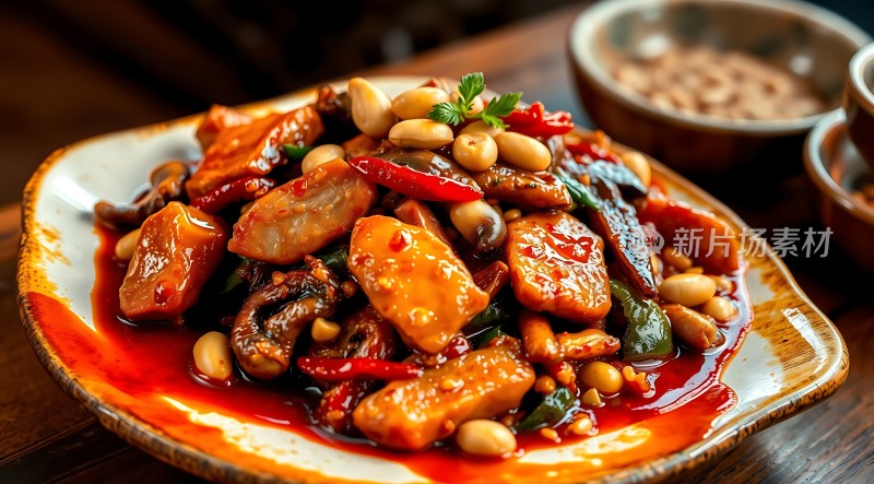 香辣鸡丁花生米