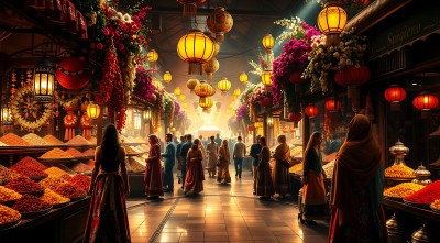 东方集市夜市繁华