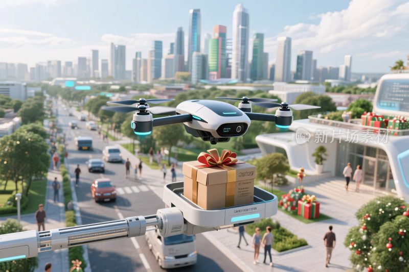 未来无人机配送场景