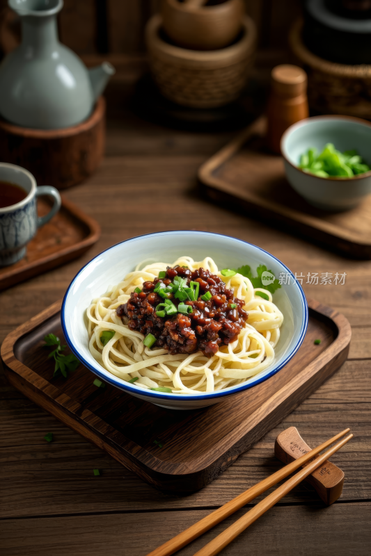 老北京炸酱面中国传统经典美食中式家常美味