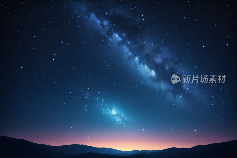 星空夜空一个乳白色物体高清背景图片