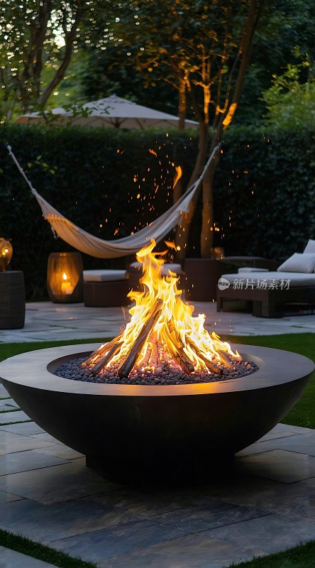 户外火坑休闲区