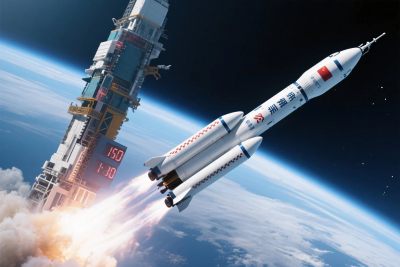 长征火箭发射场景